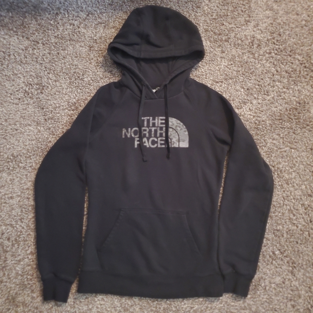 The North Face cheetah print hoodie